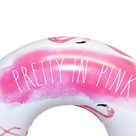 Rae Dunn 4ft. Pretty in Pink Flamingo Pattern Ring Float {7}