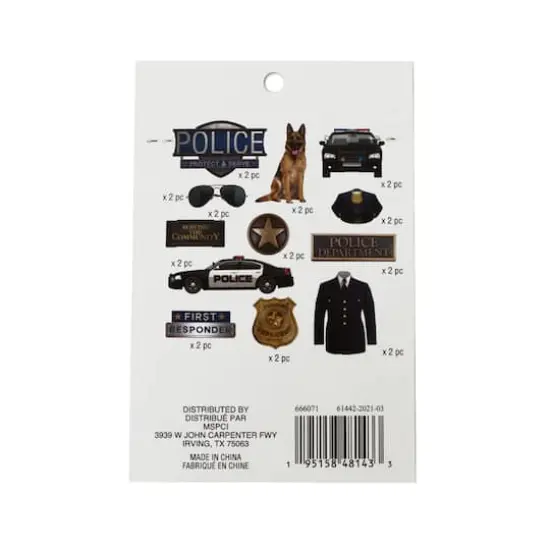 Police Die Cut Stickers by Recollections&trade; {4}