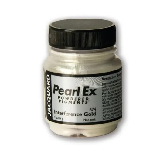 Jacquard Pearl Ex Pigment, 0.5oz. Interference Gold {1}