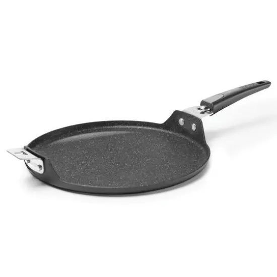 THE ROCK by Starfrit 12.5" Pizza Pan & Flat Griddle With T-Lock Detachable Handle {1}