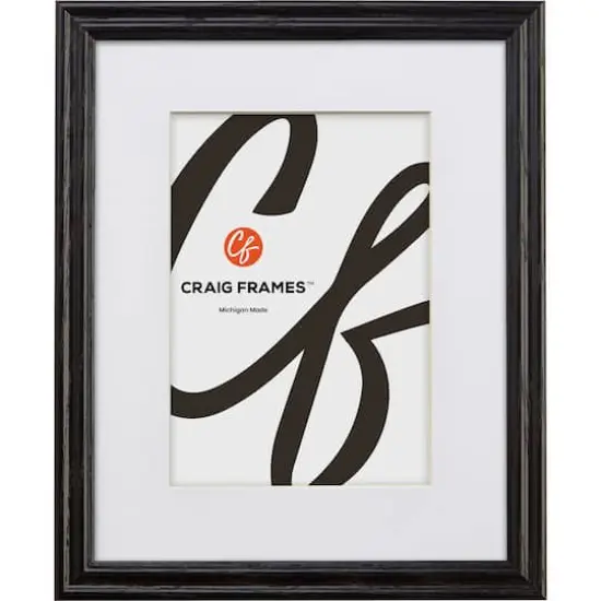 Craig Frames 4 Pack: Wiltshire 200 Ebony Picture Frame with Mat {3}