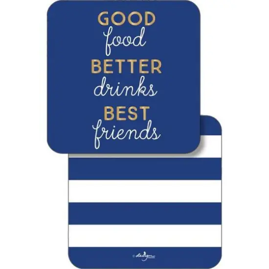 JAM Paper Good Better Best Coasters, 60ct. {1}
