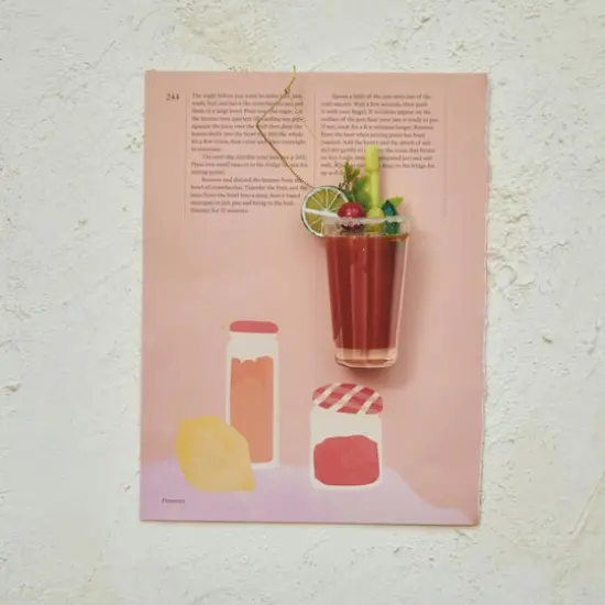 Hello Honey&reg; 4.5" Bloody Mary Glass Ornament {3}