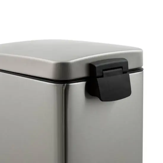 Organize It All 2 Pack Stainless Steel Trash Bins {9}