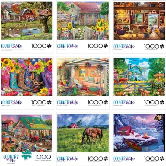 Assorted Country Life 1,000 Piece Puzzle {1}