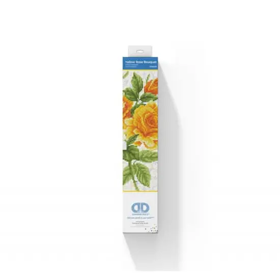 Diamond Dotz&reg; Intermediate Yellow Rose Bouquet Diamond Painting Kit {4}