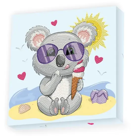 Diamond Dotz&reg; Koala Cream DOTZ&reg; BOX Diamond Painting Kit {1}