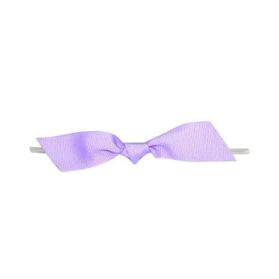 JAM Paper 7/8" Grosgrain Twist Tie Flair Bows, 100ct. Light Orchid {1}