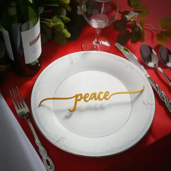 10" Christmas Place Setting Message D&eacute;cor, 6ct. {9}