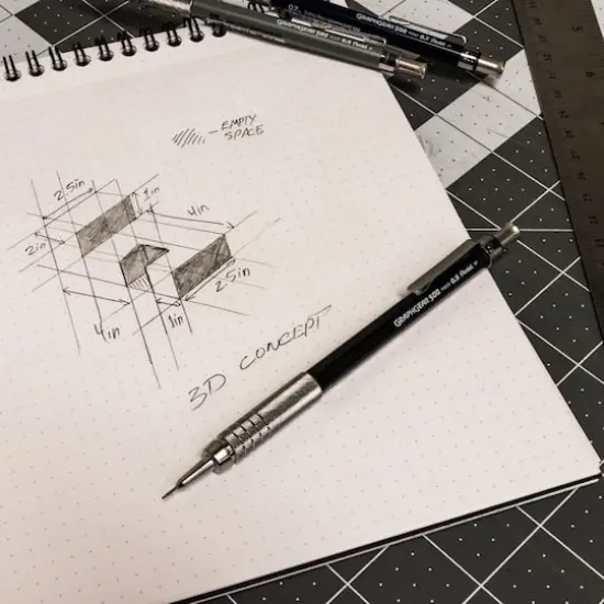 Pentel&reg; GraphGear 500&trade; 0.5mm Black Drafting Pencil {13}