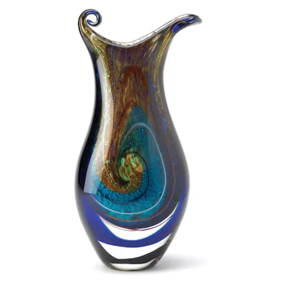 15.5" Galaxy Art Glass Vase {1}