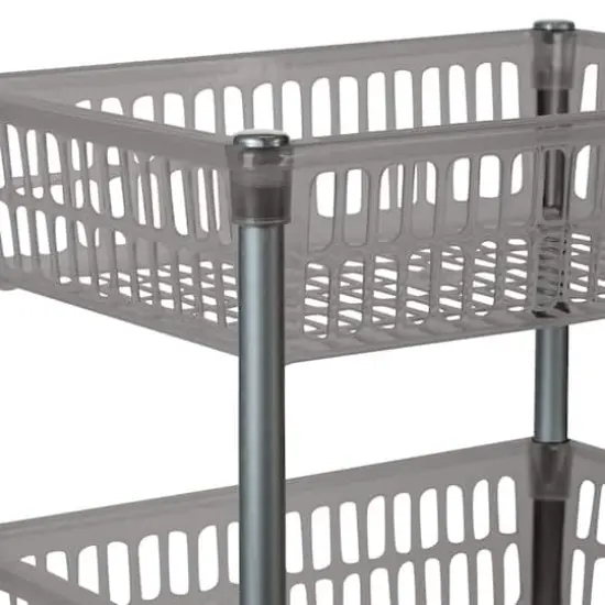 Kitchen Details Smoke Gray 4-Tier Slim Shelf {6}