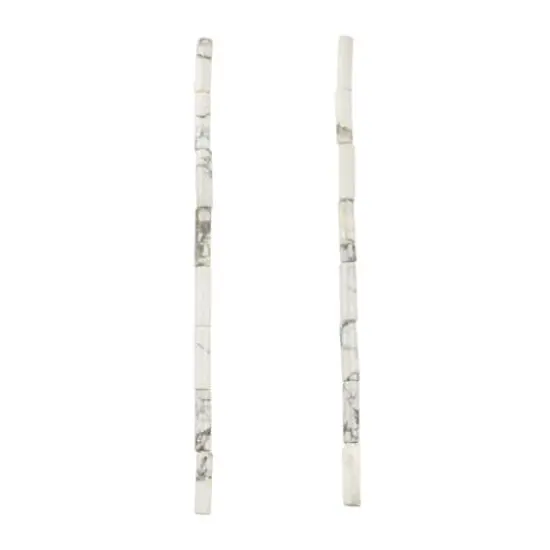 White Howlite Tube Beads, 16mm by Bead Landing&trade; {4}