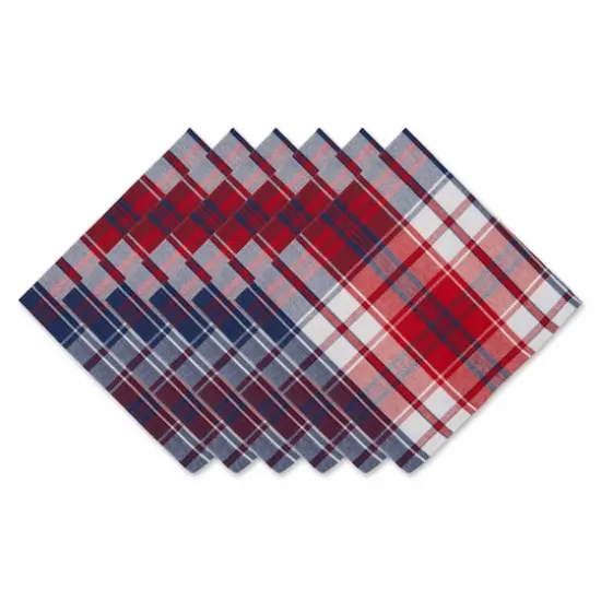 DII&reg; Americana Plaid Cloth Dinner Napkins, 6ct. {1}