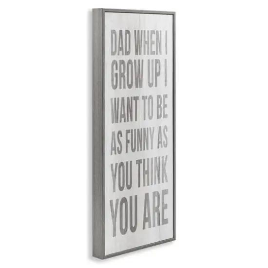 Stupell Industries When I Grow Up Funny Dad Humor Framed Giclee Art Gray {4}