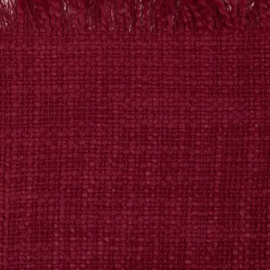 DII&reg; 72" Basket Fringe Table Runner Cranberry {5}