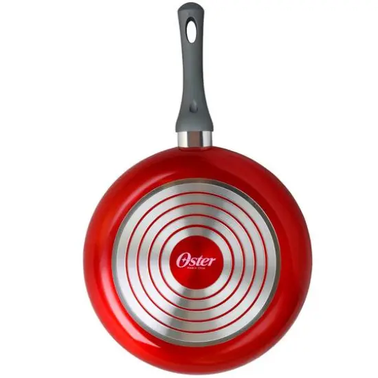 Oster Herscher 12" Translucent Red Frying Pan {4}