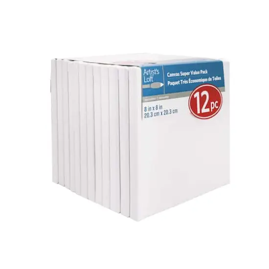 12 Pack 8" x 8" Super Value Canvas by Artist's Loft&reg; {9}