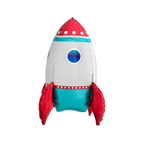 21" Air-Filled Rocket Ship Foil Balloon {1}