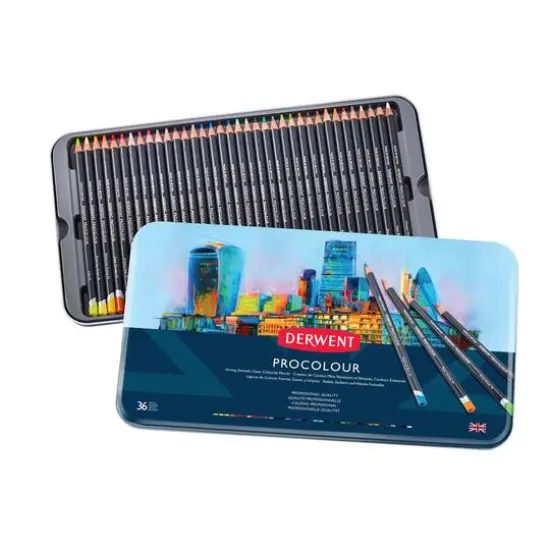 Derwent&reg; Procolour Pencil 36 Color Tin Set {1}