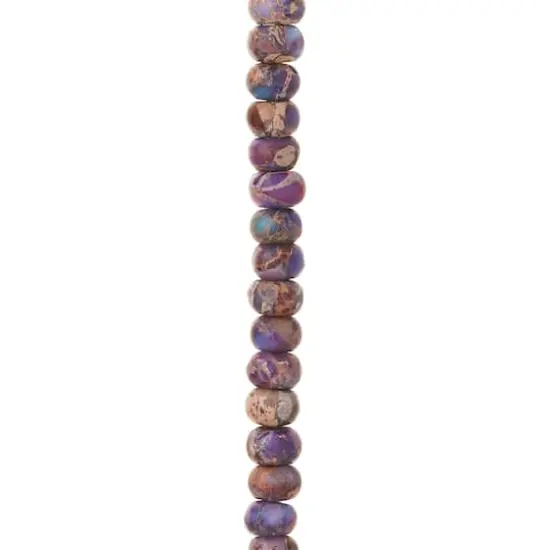 Amethyst Serpentine Rondelle Beads, 6mm by Bead Landing&trade; {1}
