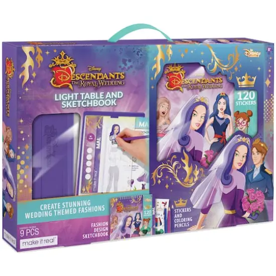 Make it Real&trade; Disney&reg; Descendants Royal Wedding Light Table & Sketchbook {1}
