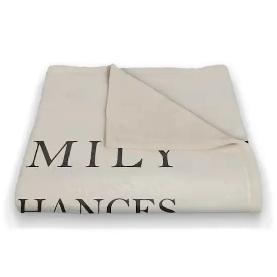 50" x 60" In This Family Coral Fleece Throw Blanket {4}