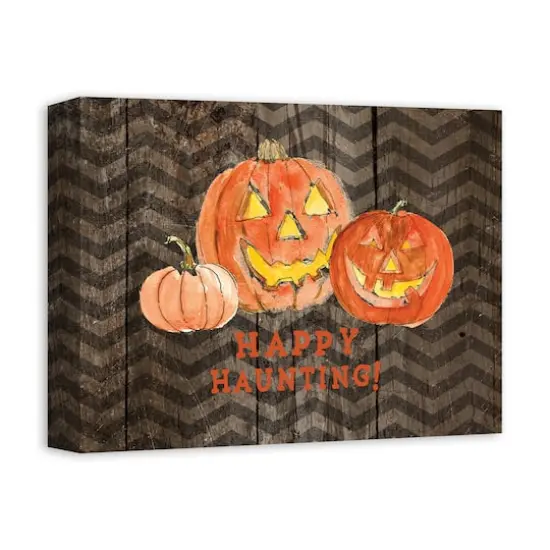 Happy Haunting Canvas Wall Art {3}