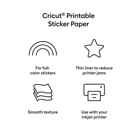 Cricut&reg; US Letter Printable Sticker Paper, 8ct. {4}