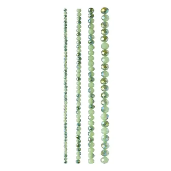 Mint Faceted Glass Round Beads by Bead Landing&trade; {4}
