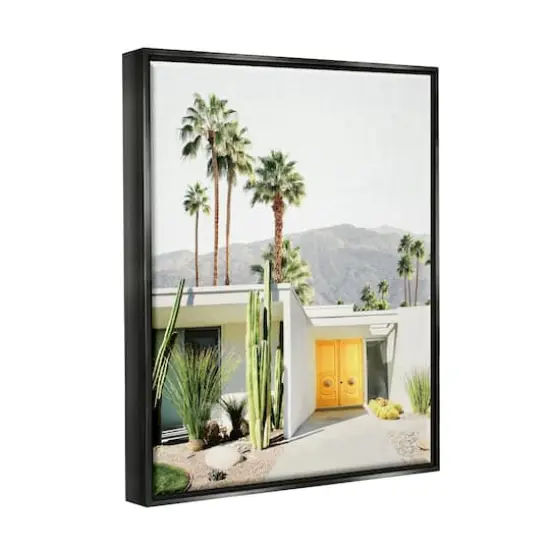 Stupell Industries Palm Springs House Photography Floater Framed Art Black {4}