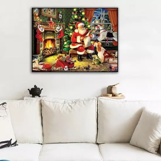 Sparkly Selections Santa Pre-Framed Diamond Painting Kit with Backlighting {3}