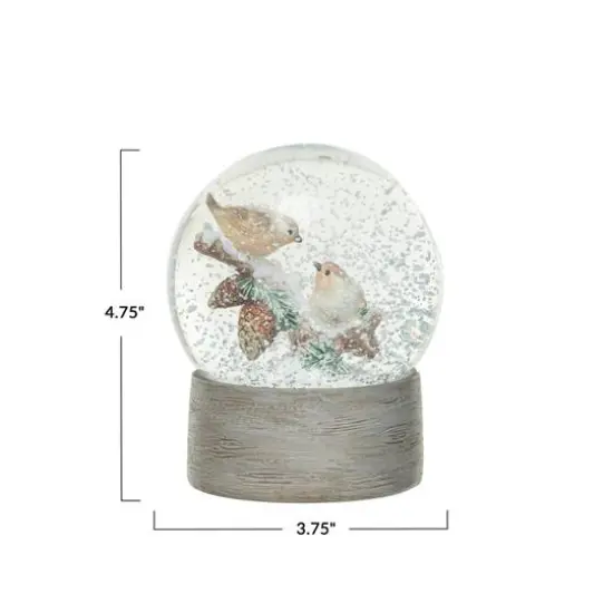 Hello Honey&reg; 4.75" Birds on Twig Snow Globe {5}