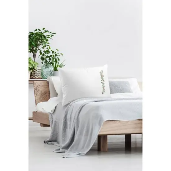 Leisure Arts&reg; Wild Rose Pillowcase Stamped Cross Stitch Kit {5}