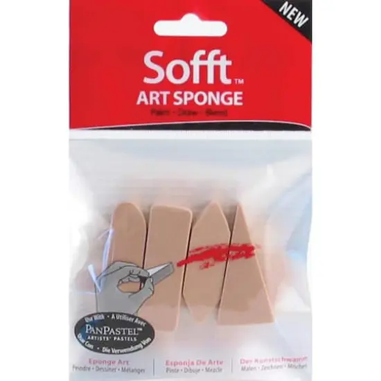 Colorfin Sofft&trade; Assorted Shapes Art Sponges, 4ct. {1}