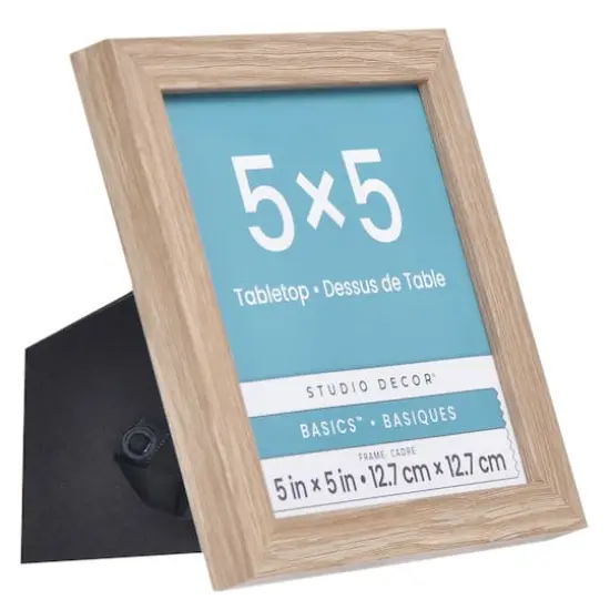 Basics&trade; Woodgrain Tabletop Linear Frame by Studio D&eacute;cor&reg; Natural Brown {3}