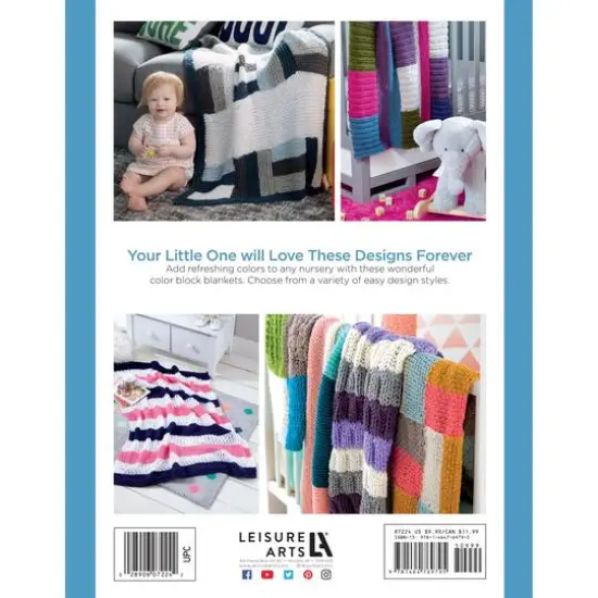 Leisure Arts&reg; Knit Color Block Blankets Book {3}