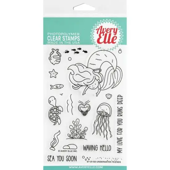 Avery Elle Underwater Friends Clear Stamps {1}