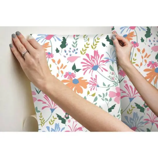 RoomMates Pink Bella Garden Peel & Stick Wallpaper {6}