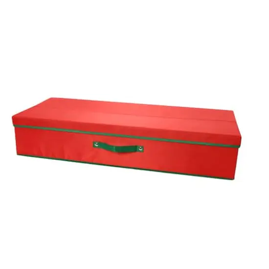 Household Essentials Gift Wrap Storage Box Red and Green {1}