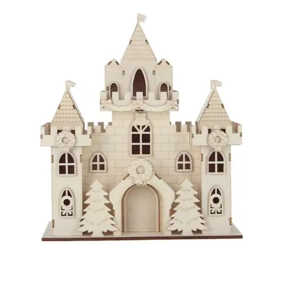 DIY LED Wood Village Large Castle by Make Market® {1}