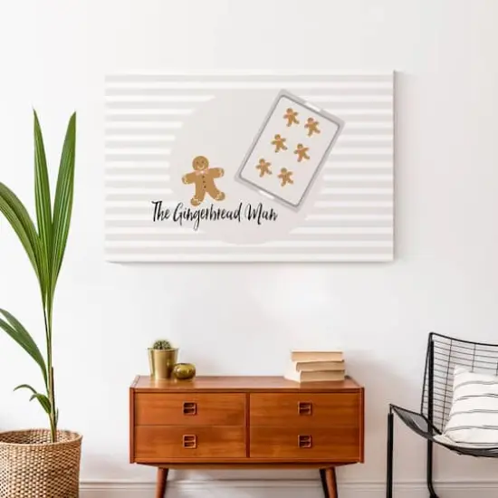 The Gingerbread Man 24x36 Canvas Wall Art {5}
