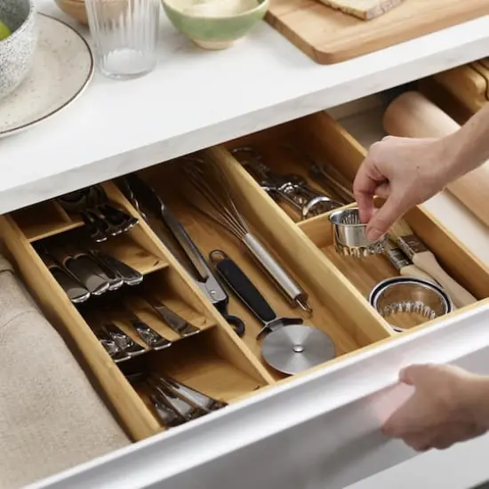 Joseph Joseph DrawerStore Bamboo Cutlery, Utensil & Gadget Organizer {6}