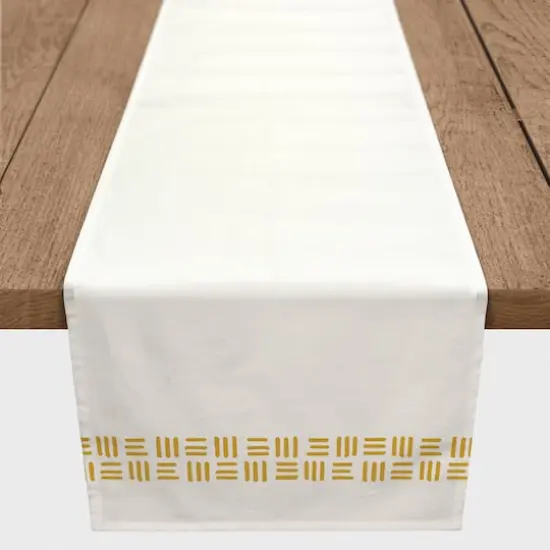 Wicker Border Indoor/Outdoor Table Runner Yellow {3}