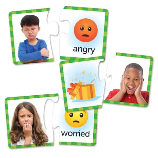 Learning Resources Feelings & Emotions Puzzle Cards {3}