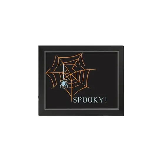 Spooky Web Black Framed Print Wall Art {1}