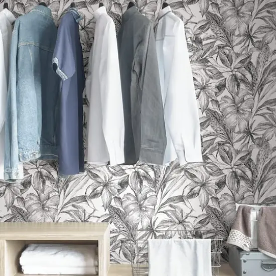 NuWallpaper Black Canopy Peel & Stick Wallpaper {5}