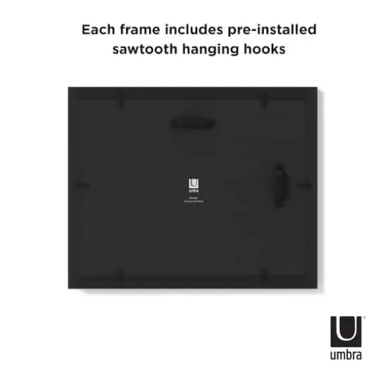 Umbra Black Mingle Gallery Picture Frame Set {5}