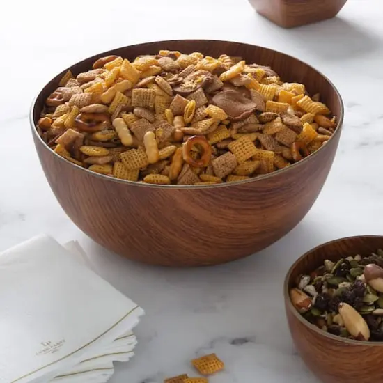 Luxe Party Mahogany Collection Large 9" Round Serving Bowl {3}