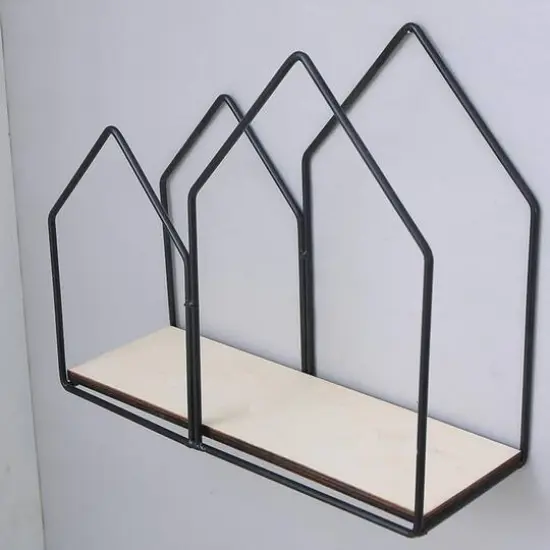 Houses Wall Hanging Bathroom Storage Black {7}